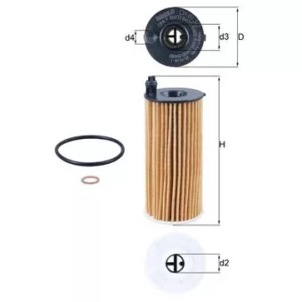 Filtre à huile KNECHT OX 813/2D