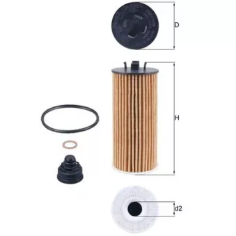 Filtre à huile KNECHT OX 815/1D
