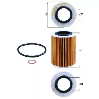 Filtre à huile KNECHT OX 825D