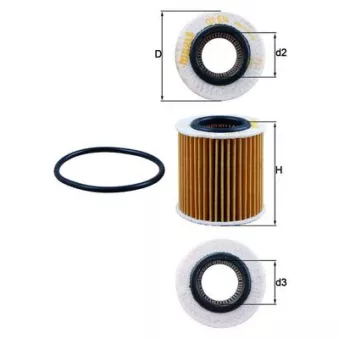 Filtre à huile KNECHT OX 834D