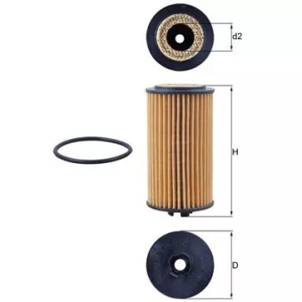Filtre à huile KNECHT OX 978D