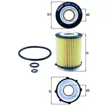 Filtre à huile KNECHT OX 982D