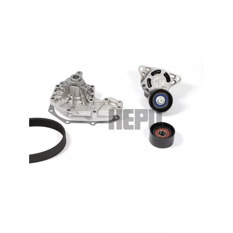 Pompe à eau+Jeu de courroie trapézoïdale à nervures HEPU PK00547