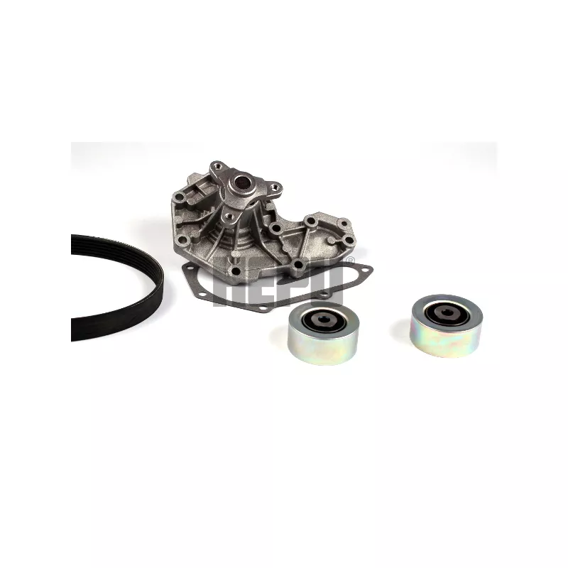 Pompe à eau+Jeu de courroie trapézoïdale à nervures HEPU PK00548
