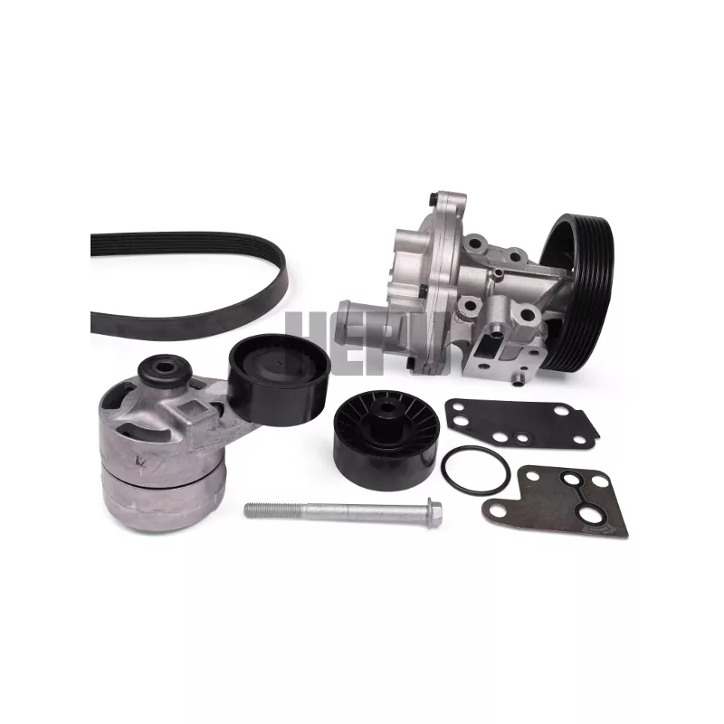 Pompe à eau+Jeu de courroie trapézoïdale à nervures HEPU PK02480