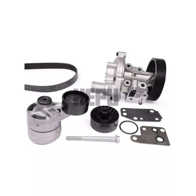Pompe à eau+Jeu de courroie trapézoïdale à nervures HEPU PK02481