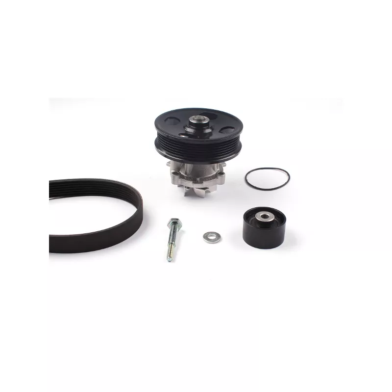 Pompe à eau+Jeu de courroie trapézoïdale à nervures HEPU PK03235
