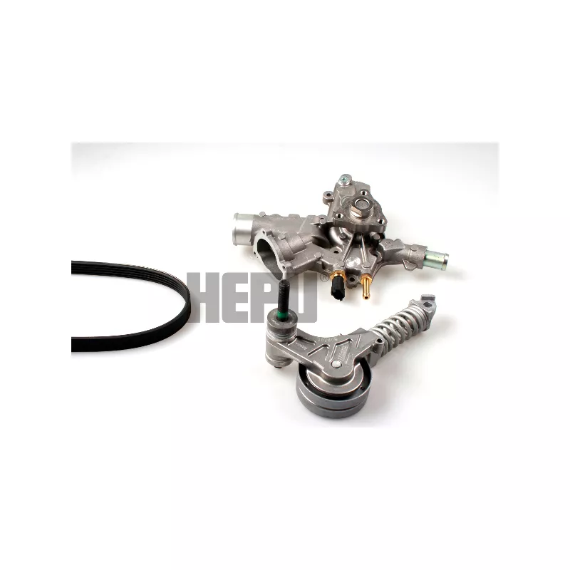 Pompe à eau+Jeu de courroie trapézoïdale à nervures HEPU PK03340