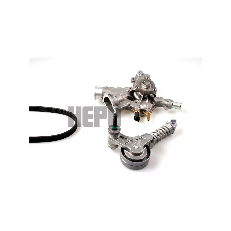 Pompe à eau+Jeu de courroie trapézoïdale à nervures HEPU PK03341