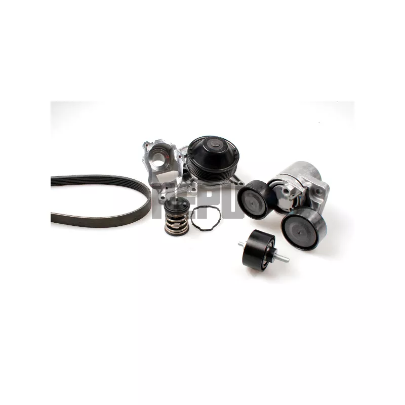Pompe à eau+Jeu de courroie trapézoïdale à nervures HEPU PK04240TH