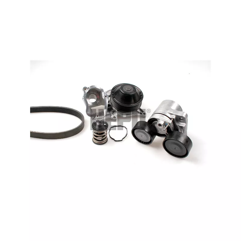 Pompe à eau+Jeu de courroie trapézoïdale à nervures HEPU PK04241TH