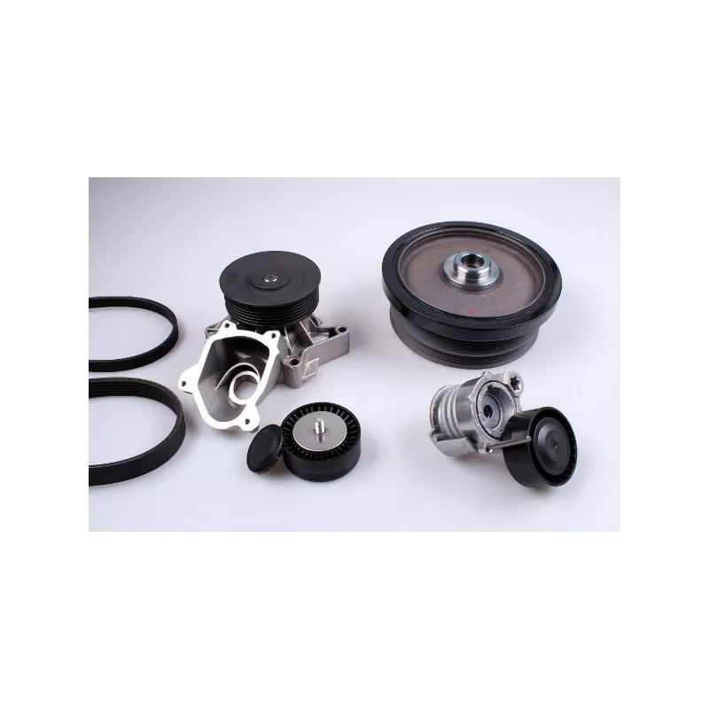 Pompe à eau+Jeu de courroie trapézoïdale à nervures HEPU PK04660