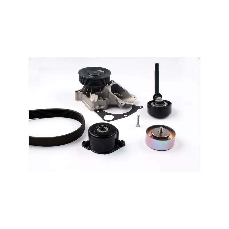 Pompe à eau+Jeu de courroie trapézoïdale à nervures HEPU PK04661