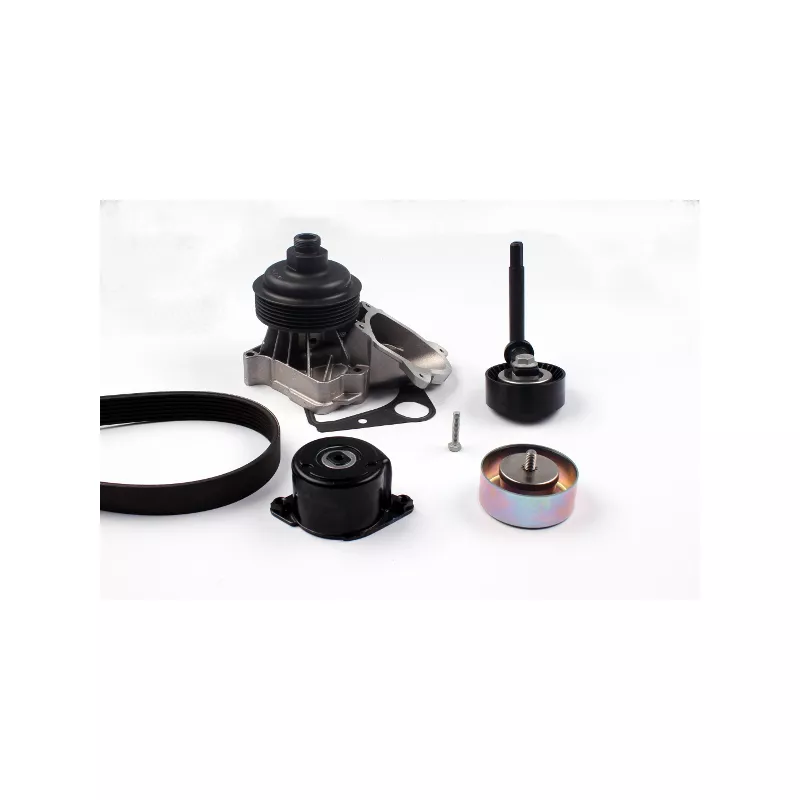 Pompe à eau+Jeu de courroie trapézoïdale à nervures HEPU PK04670