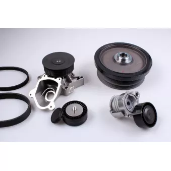 Pompe à eau+Jeu de courroie trapézoïdale à nervures HEPU PK04870