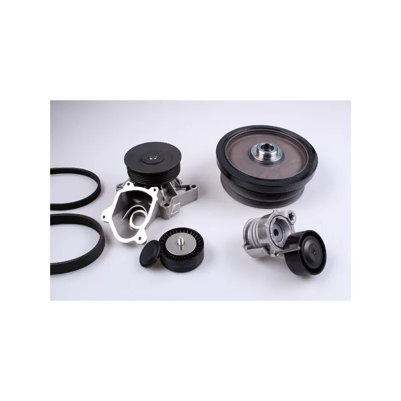 Pompe à eau+Jeu de courroie trapézoïdale à nervures HEPU PK04870