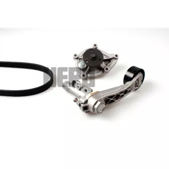 Pompe à eau+Jeu de courroie trapézoïdale à nervures HEPU PK04950