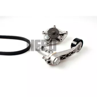 Pompe à eau+Jeu de courroie trapézoïdale à nervures HEPU PK04951