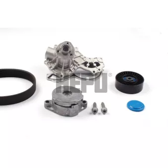 Pompe à eau+Jeu de courroie trapézoïdale à nervures HEPU PK05127