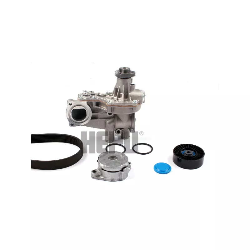 Pompe à eau+Jeu de courroie trapézoïdale à nervures HEPU PK051310