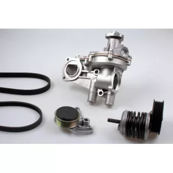 Pompe à eau+Jeu de courroie trapézoïdale à nervures HEPU PK05139