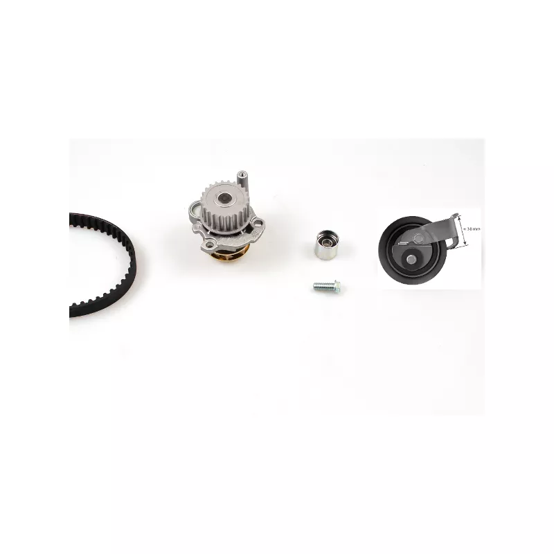 Pompe à eau + kit de courroie de distribution HEPU PK05472