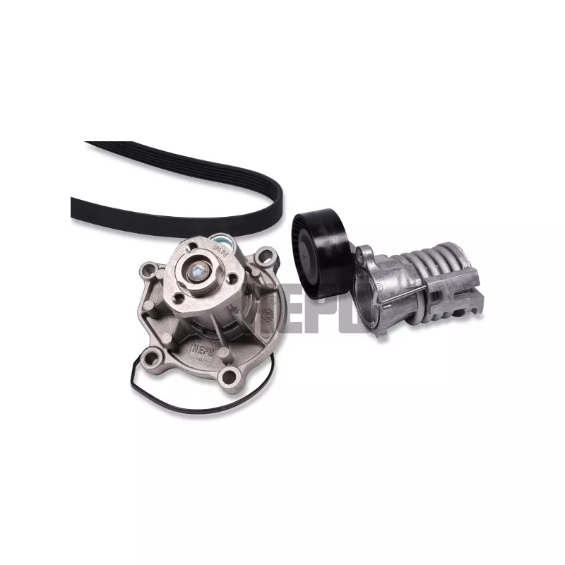 Pompe à eau+Jeu de courroie trapézoïdale à nervures HEPU PK05661