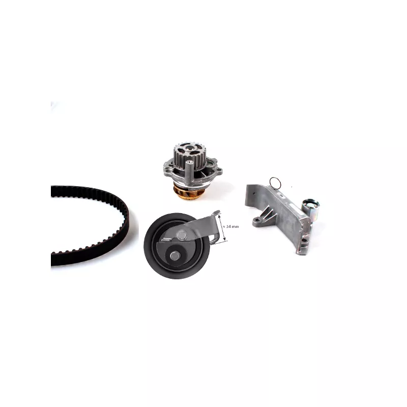 Pompe à eau + kit de courroie de distribution HEPU PK05728