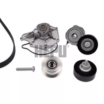 Pompe à eau+Jeu de courroie trapézoïdale à nervures HEPU PK05820