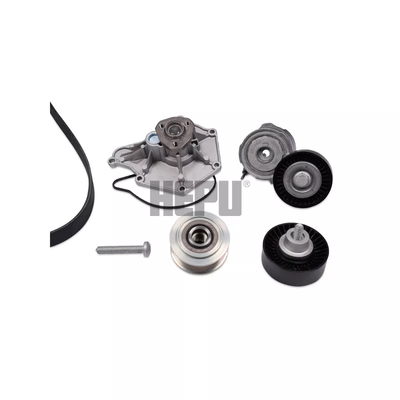 Pompe à eau+Jeu de courroie trapézoïdale à nervures HEPU PK05820