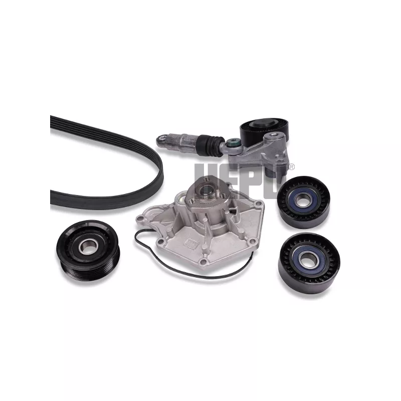 Pompe à eau+Jeu de courroie trapézoïdale à nervures HEPU PK05821