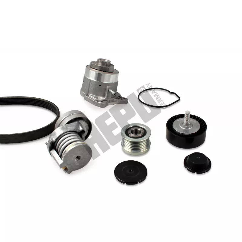 Pompe à eau+Jeu de courroie trapézoïdale à nervures HEPU PK06560
