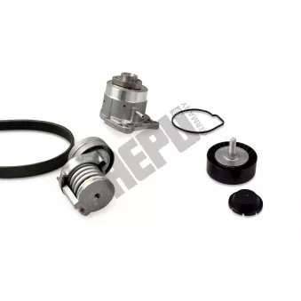 Pompe à eau+Jeu de courroie trapézoïdale à nervures HEPU PK06561