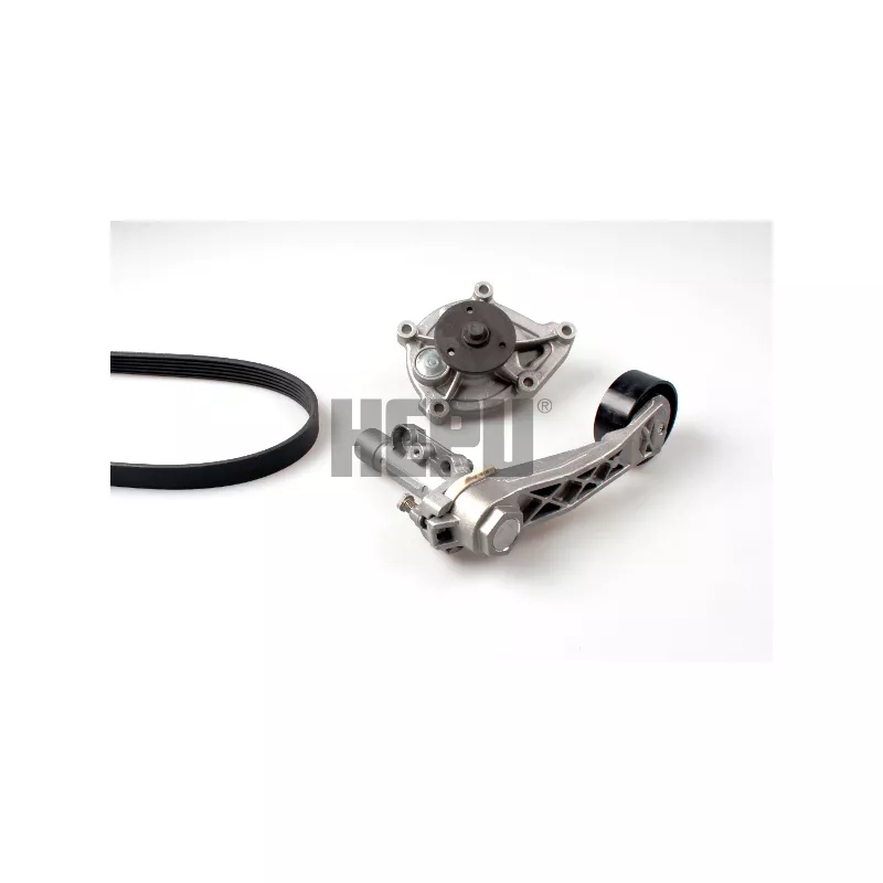 Pompe à eau+Jeu de courroie trapézoïdale à nervures HEPU PK08100
