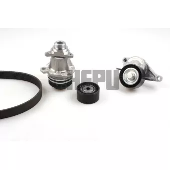 Pompe à eau+Jeu de courroie trapézoïdale à nervures HEPU PK09070