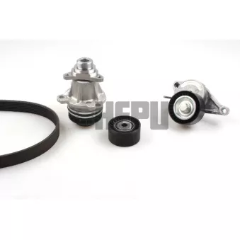 Pompe à eau+Jeu de courroie trapézoïdale à nervures HEPU PK09071