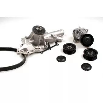 Pompe à eau+Jeu de courroie trapézoïdale à nervures HEPU PK15380