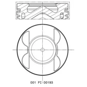 Piston MAHLE 001 PI 00193 002
