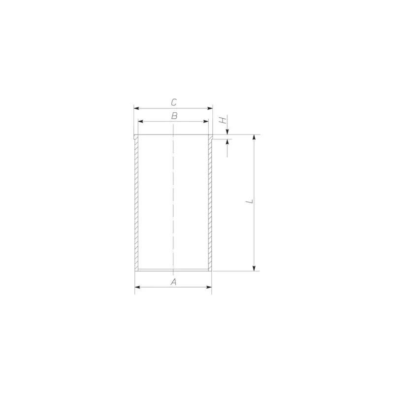 Chemise de cylindre MAHLE 002 WV 06 00