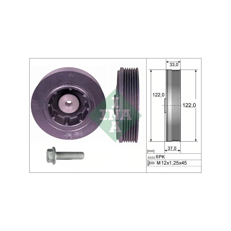 Kit de poulies, vilebrequin INA 544 0084 20