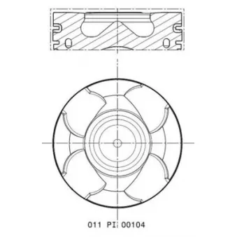 Piston MAHLE 011 PI 00104 002