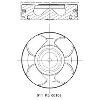 Piston MAHLE 011 PI 00108 000