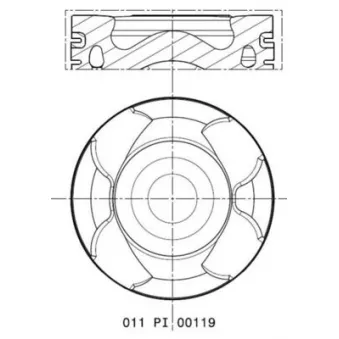 Piston MAHLE 011 PI 00119 001