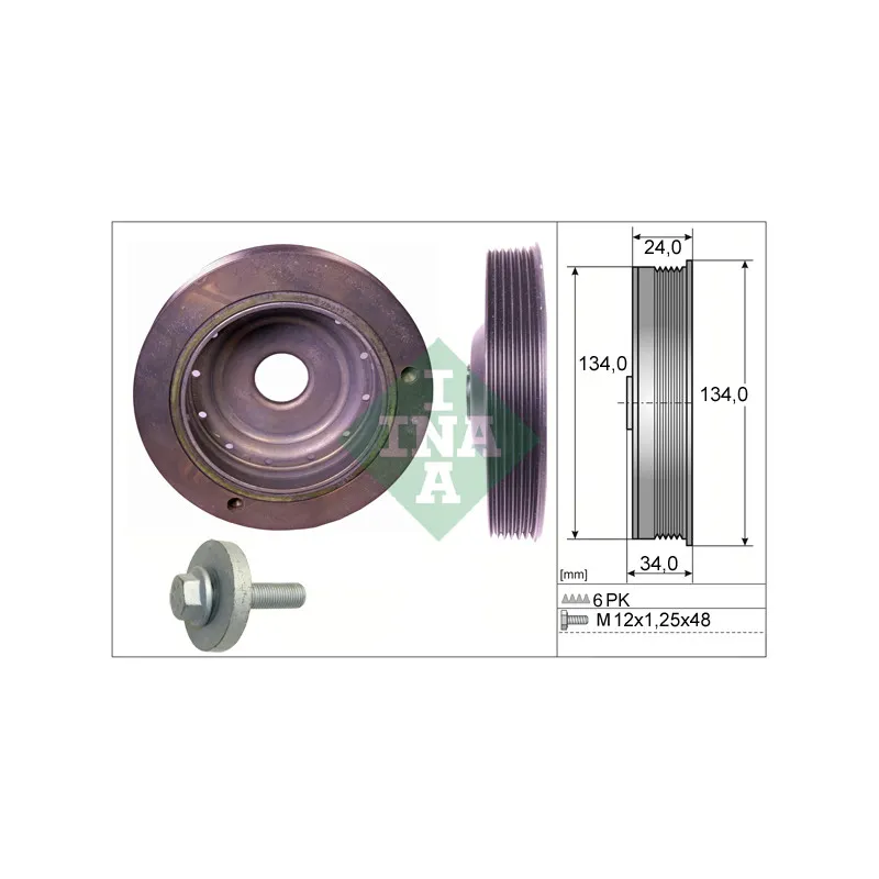 Kit de poulies, vilebrequin INA 544 0091 20