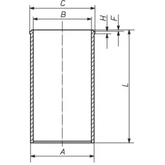Chemise de cylindre MAHLE 011 WV 03 00