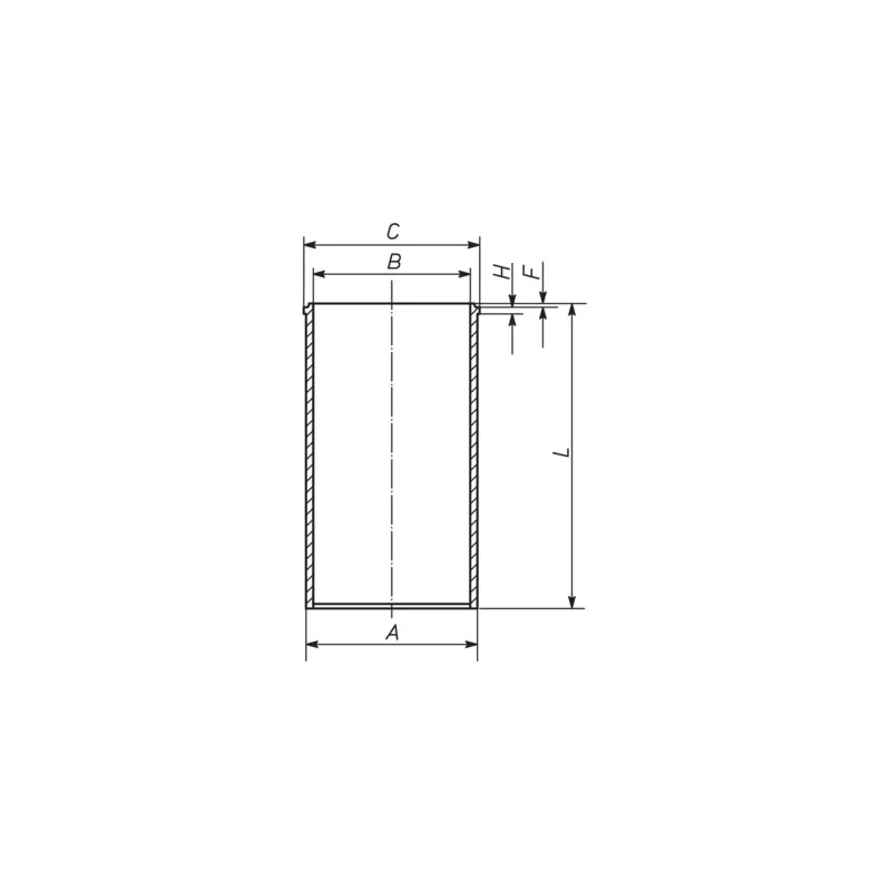 Chemise de cylindre MAHLE 011 WV 05 00