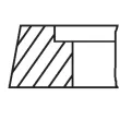 Jeu de segments de pistons MAHLE 014 11 V0 - Visuel 1