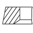 Jeu de segments de pistons MAHLE 022 04 V0 - Visuel 2
