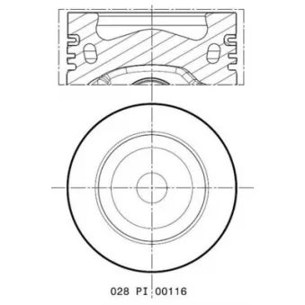 Piston MAHLE 028 PI 00116 002