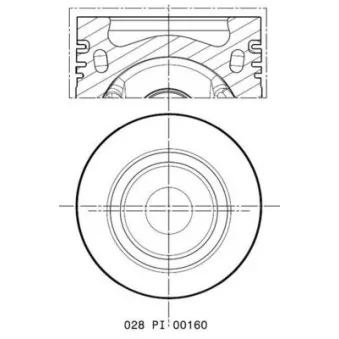 Piston MAHLE 028 PI 00160 000